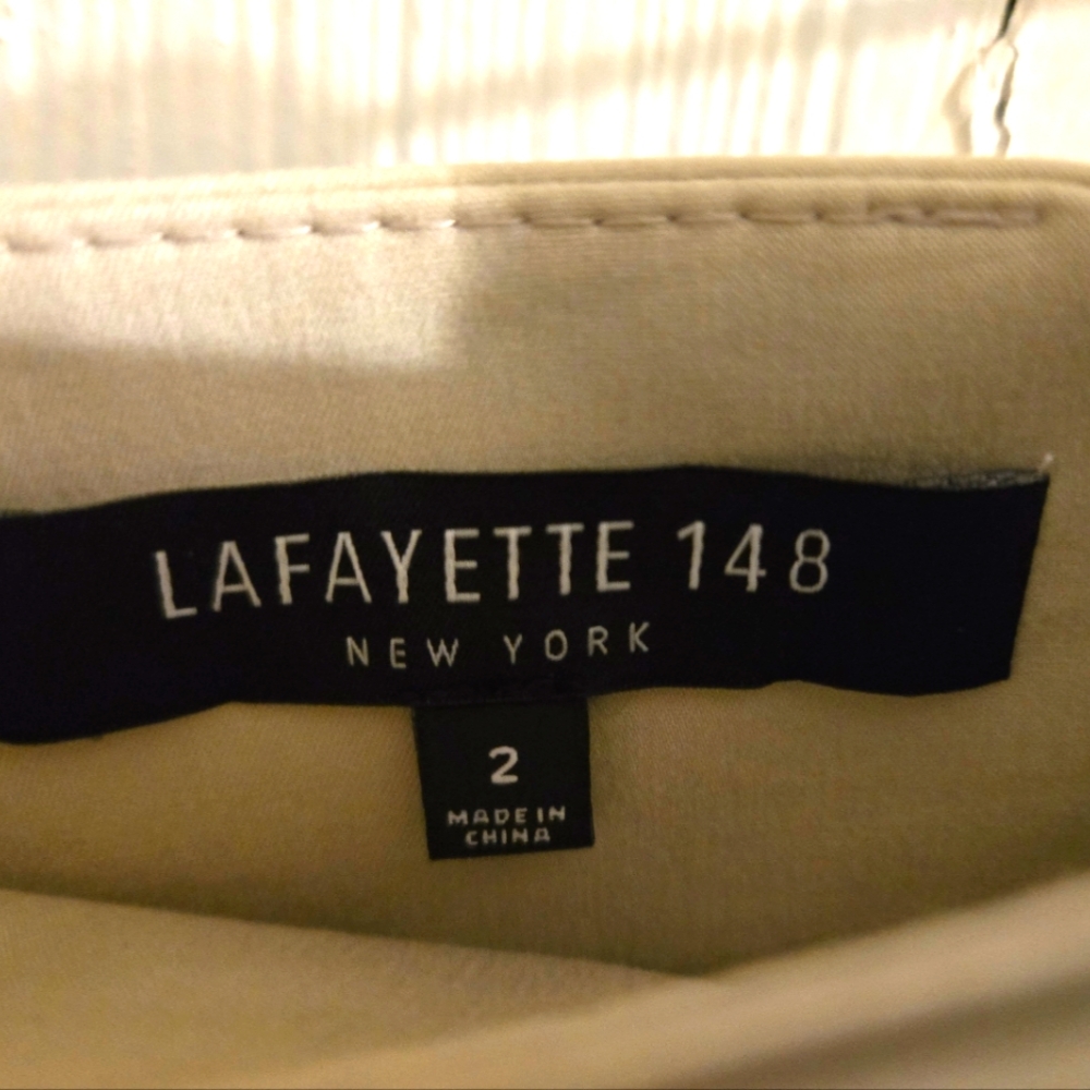 BRAND NEW!! Lafayette 148 khaki color skirt WITH POCKETS!!